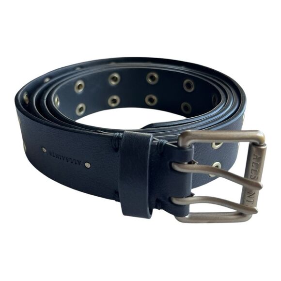All saints Black Leather Belt - Picture 1 of 7